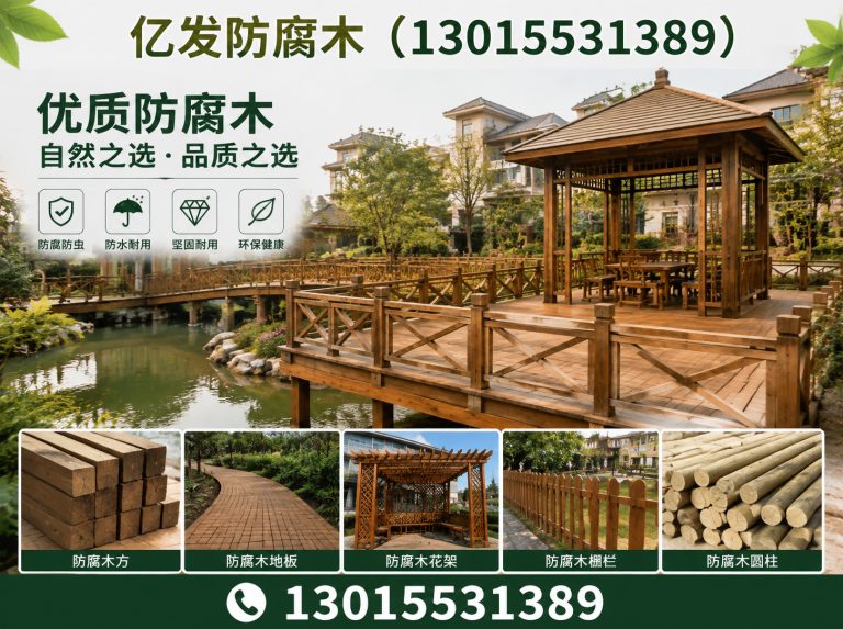 二七区防腐木工程展示图
